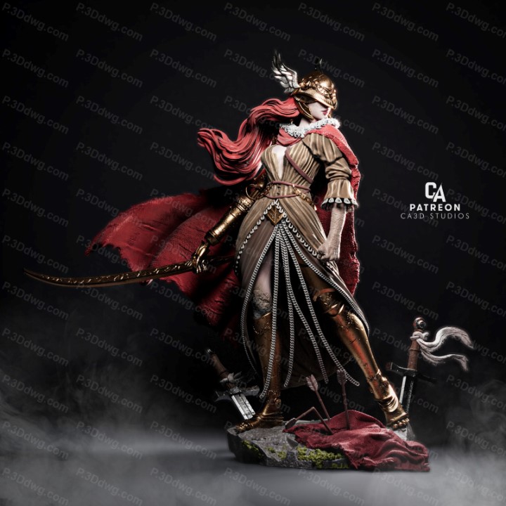 图片[2]-CA3D 艾尔登法环 玛莲妮亚-P站图纸收藏馆