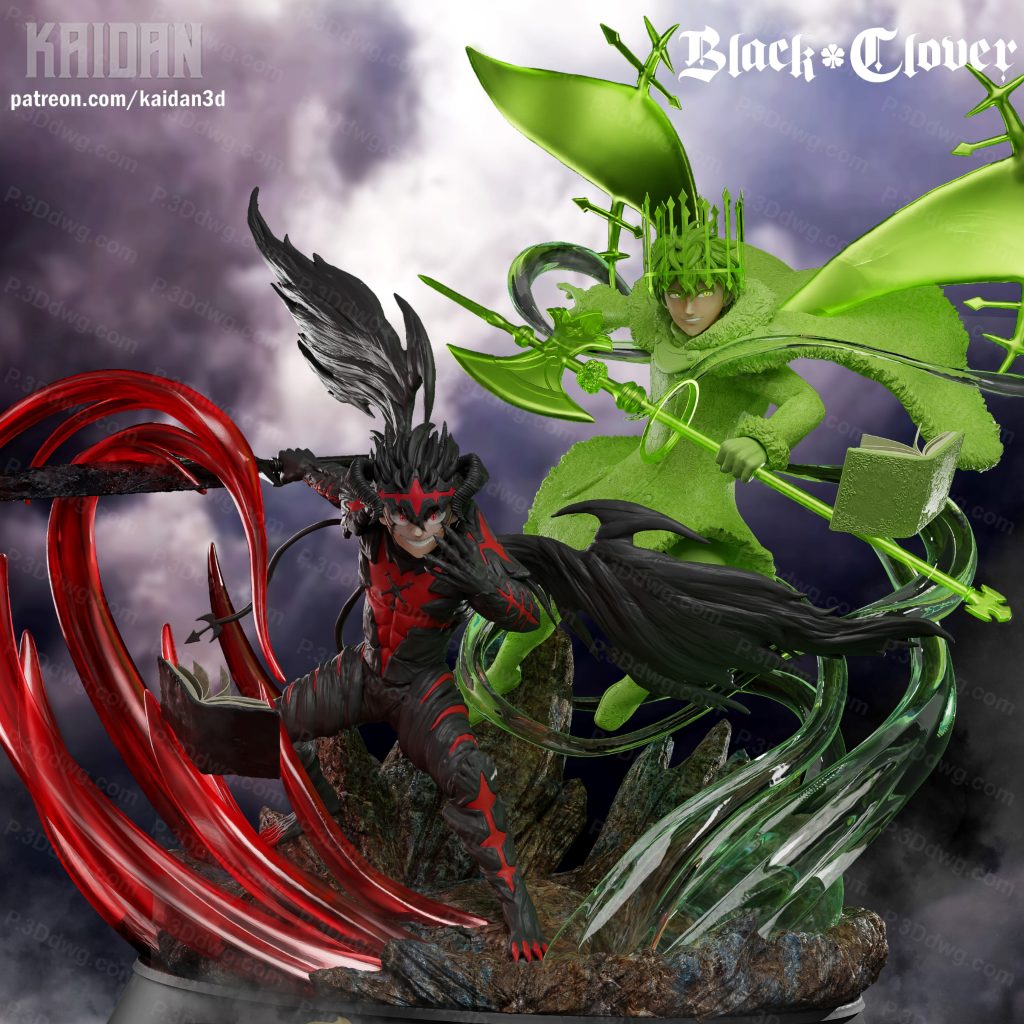 Kaidan 黑色四叶草阿斯塔和尤诺-P站图纸收藏馆