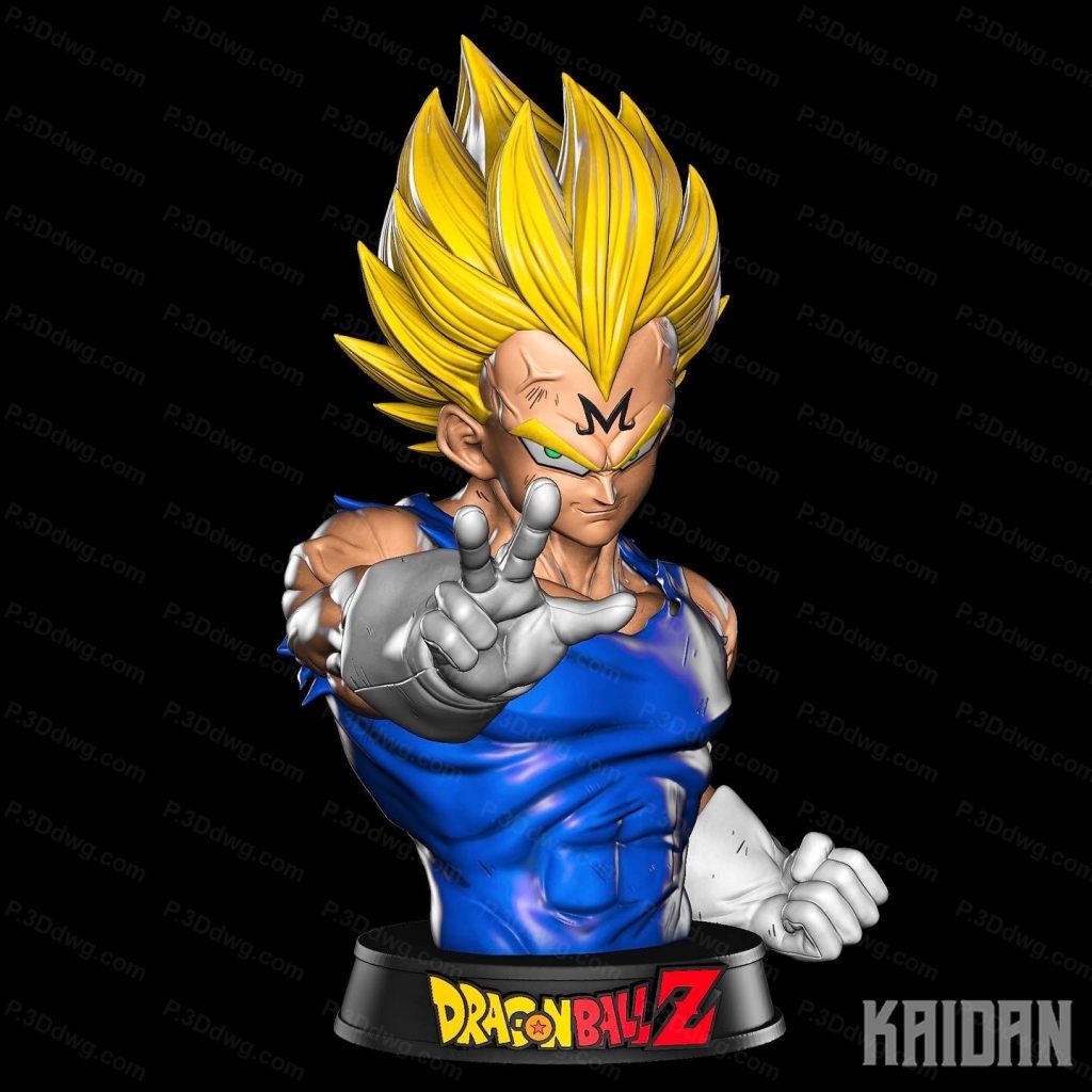 图片[2]-Kaidan 龙珠贝吉塔半身像-P站图纸收藏馆