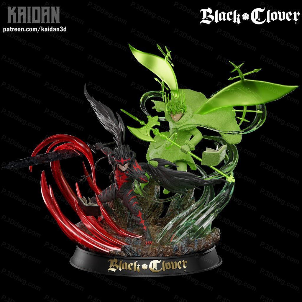 图片[2]-Kaidan 黑色四叶草阿斯塔和尤诺-P站图纸收藏馆