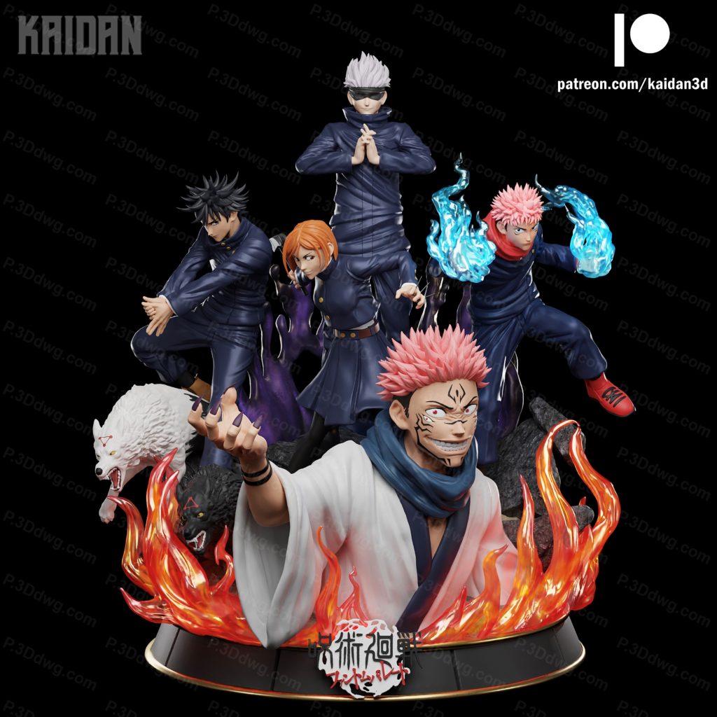 图片[3]-Kaidan 咒术回战人物-P站图纸收藏馆