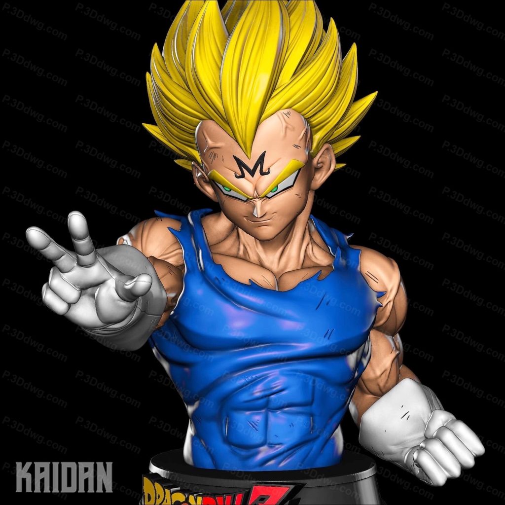 图片[3]-Kaidan 龙珠贝吉塔半身像-P站图纸收藏馆