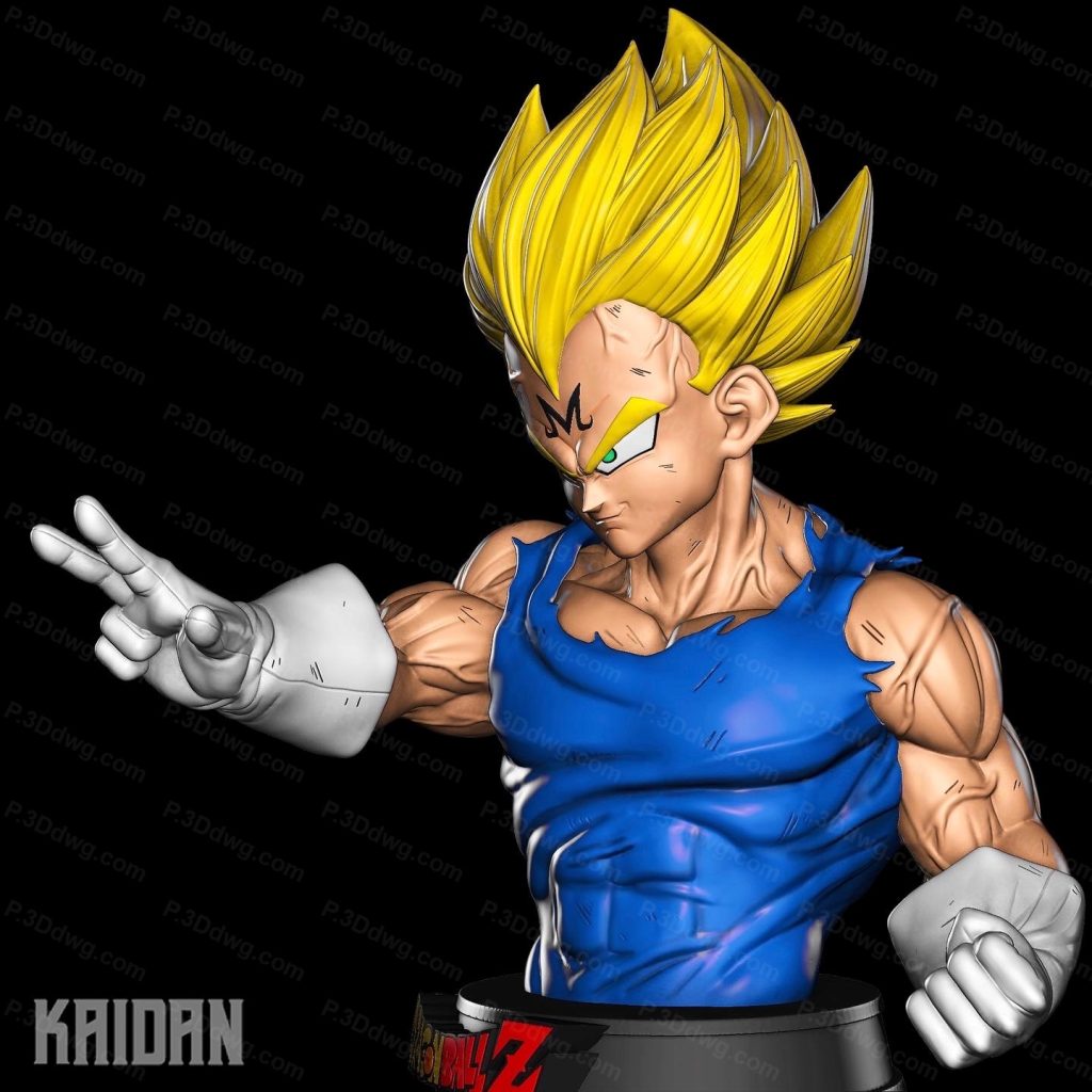 图片[4]-Kaidan 龙珠贝吉塔半身像-P站图纸收藏馆