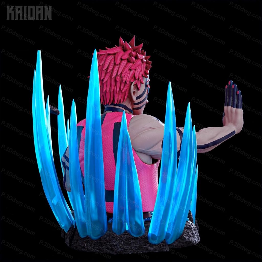 图片[4]-Kaidan 鬼灭之刃猗窝座半身像-P站图纸收藏馆