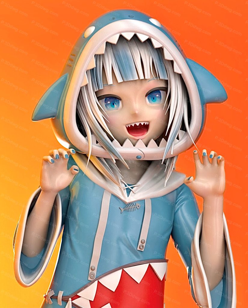 图片[4]-鲨鱼娘噶呜古拉-P站图纸收藏馆