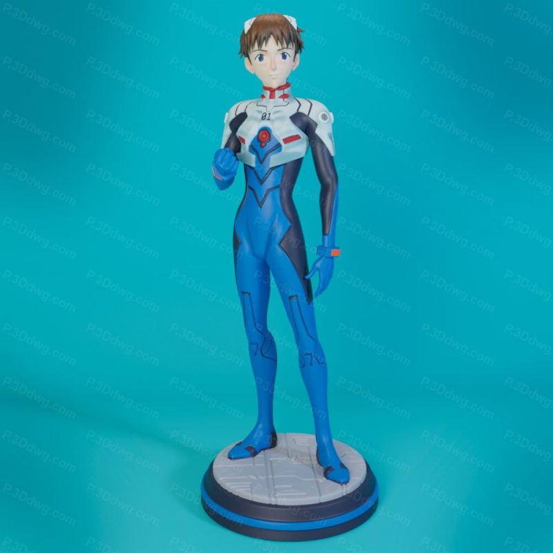 Blue Spray 新世纪福音战士 碇真嗣-P站图纸收藏馆