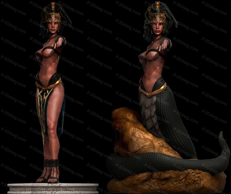 CA3D 希腊神话梅杜莎-P站图纸收藏馆