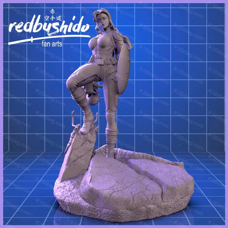 图片[2]-漫威 女版美国队长和女版钢铁侠-P站图纸收藏馆