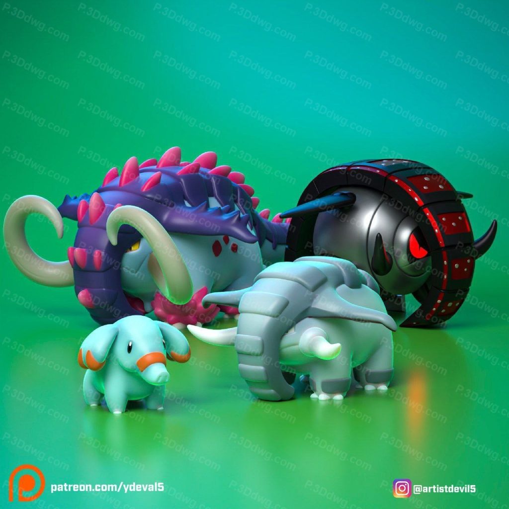 精灵宝可梦 小小象-P站图纸收藏馆