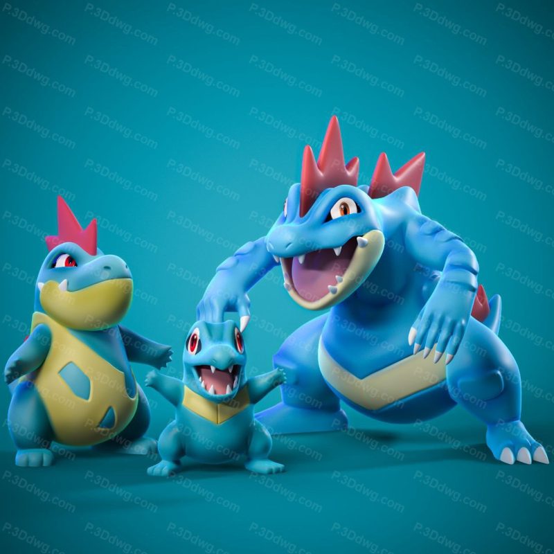 精灵宝可梦 小锯鳄-P站图纸收藏馆