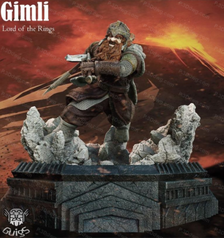 魔戒 金雳-P站图纸收藏馆