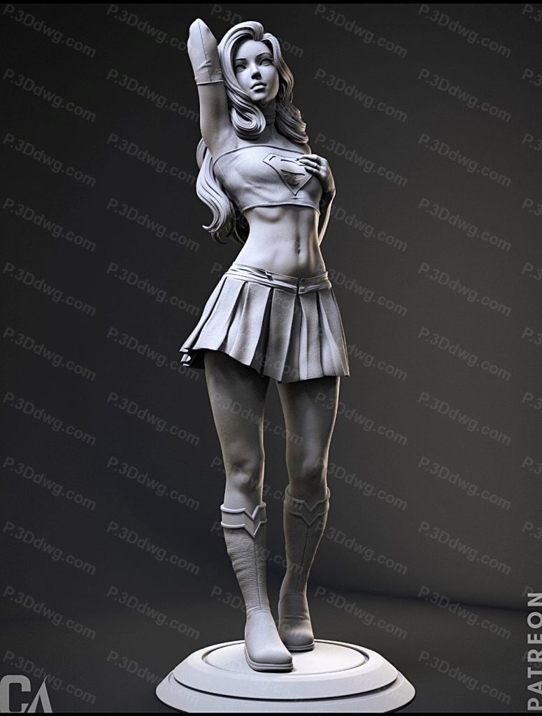 图片[3]-CA3D 漫威 超级少女 Supergirl-P站图纸收藏馆