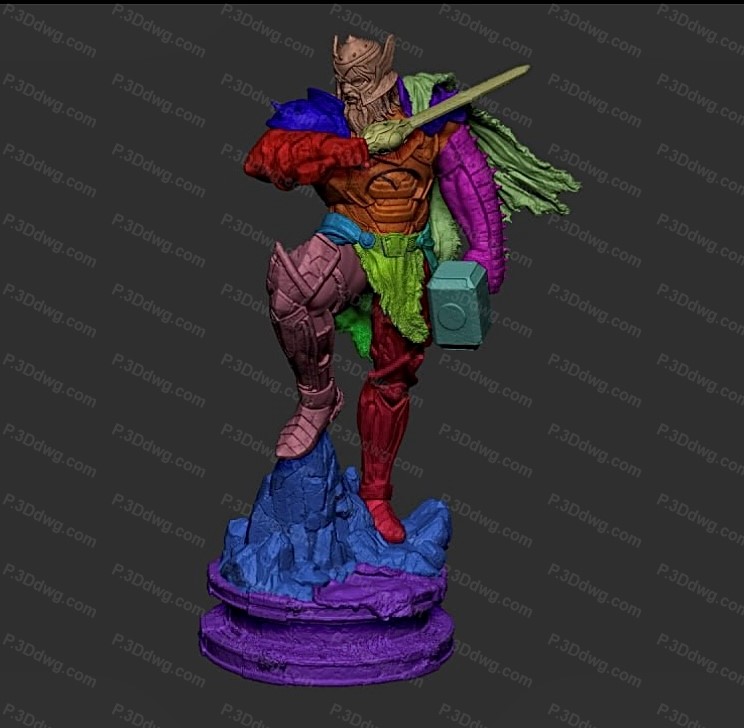 图片[3]-CA3D 漫威 雷神王 托尔-P站图纸收藏馆