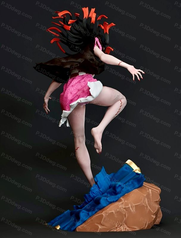 图片[3]-鬼灭之刃 灶门祢豆子-P站图纸收藏馆