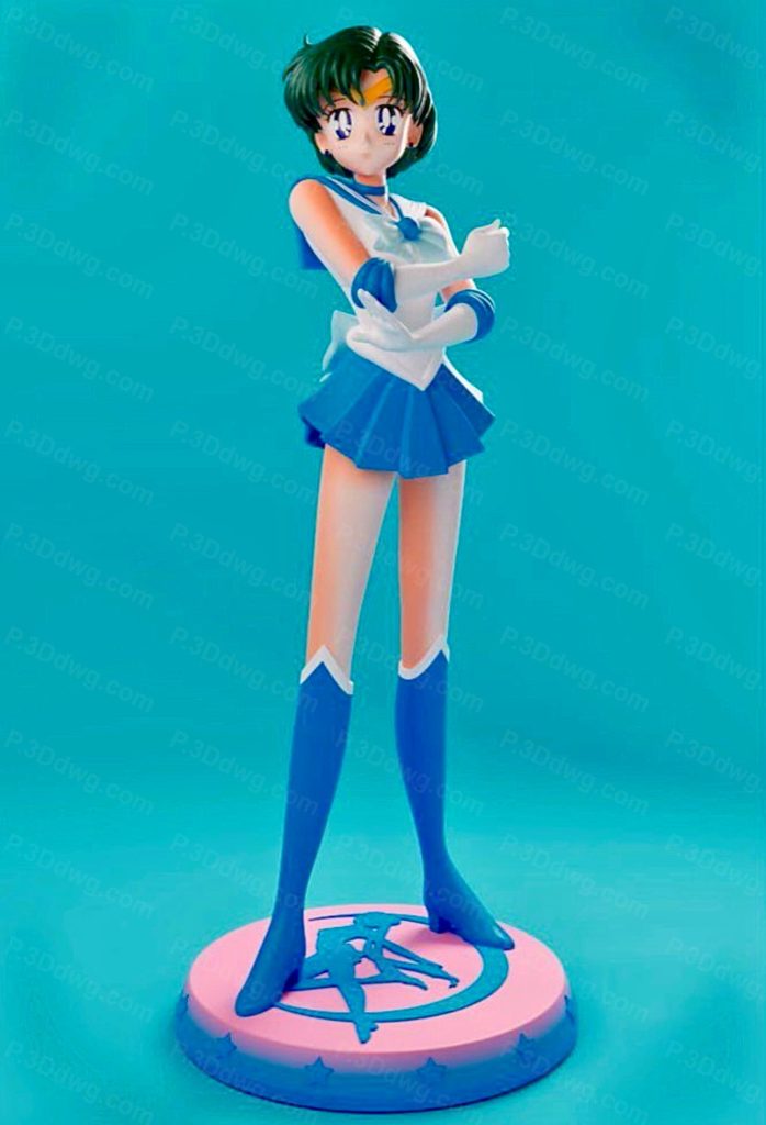 Blue Spray 美少女战士 水野亚美-P站图纸收藏馆