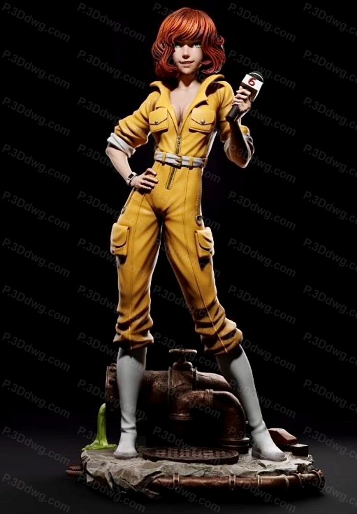 CA3D 忍者神龟 艾普莉尔·奥尼尔-P站图纸收藏馆