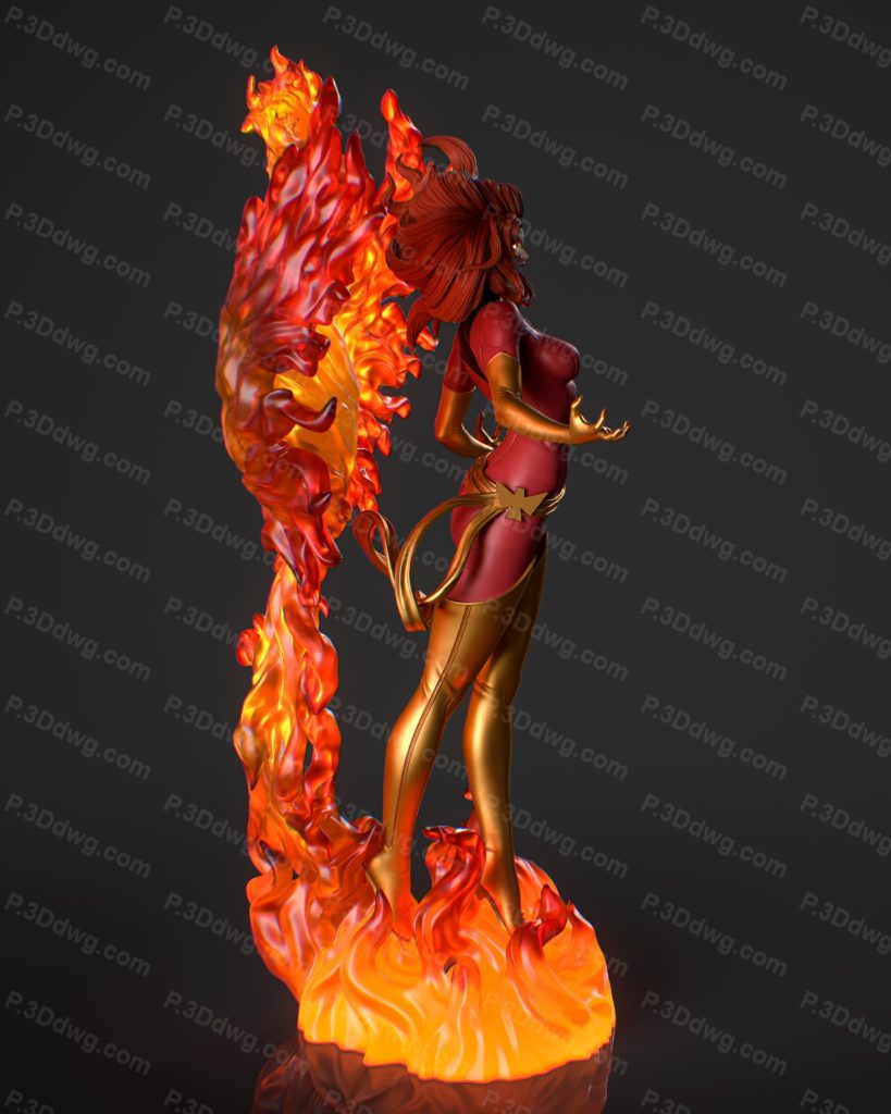 图片[4]-CA3D 漫威 凤凰女 琴·葛蕾-P站图纸收藏馆