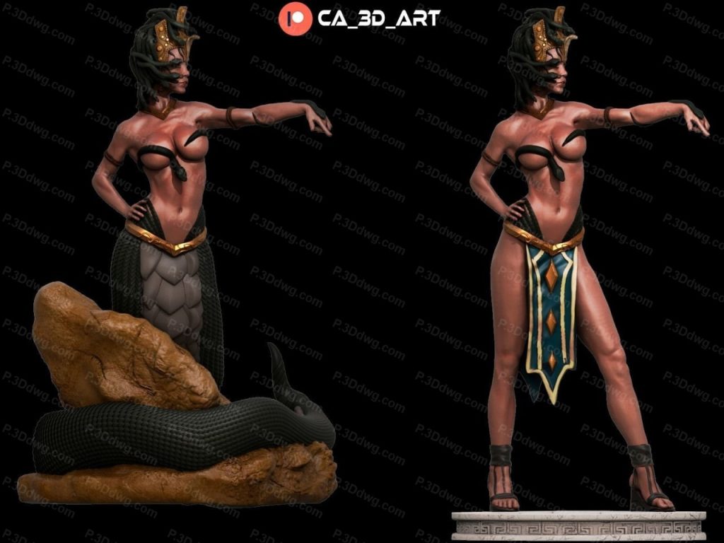 图片[2]-CA3D 希腊神话梅杜莎-P站图纸收藏馆