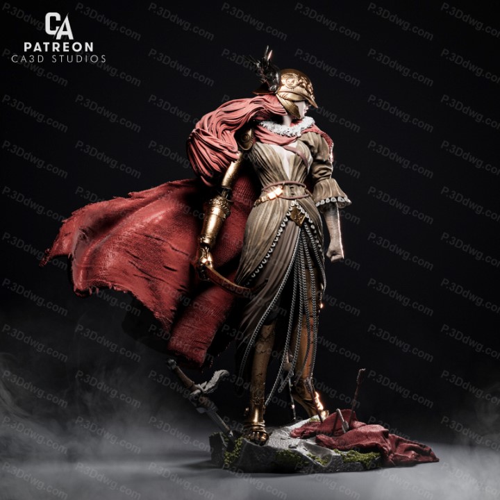 图片[4]-CA3D 艾尔登法环 玛莲妮亚-P站图纸收藏馆