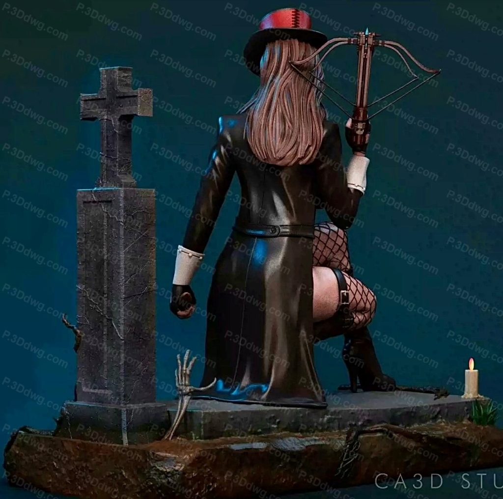 图片[4]-CA3D 吸血鬼猎人 凡妮莎海辛-P站图纸收藏馆