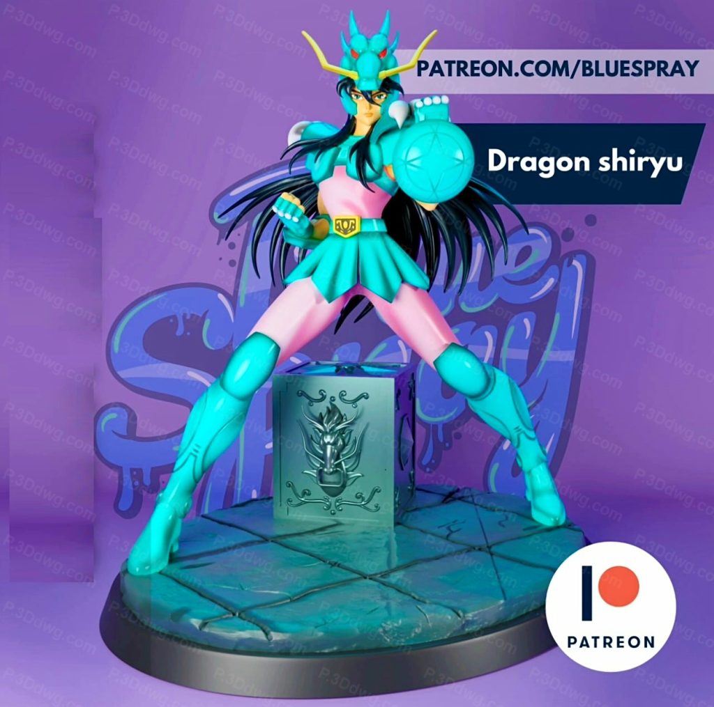 Blue Spray 圣斗士星矢 紫龙-P站图纸收藏馆