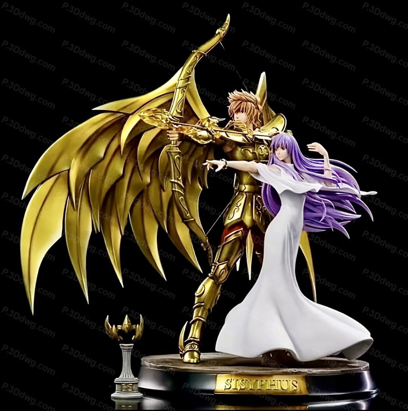 圣斗士星矢 雅典娜和星矢-P站图纸收藏馆