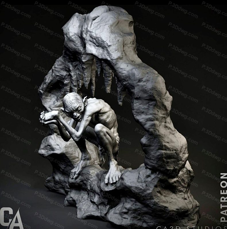 CA3D 魔戒 咕噜-P站图纸收藏馆