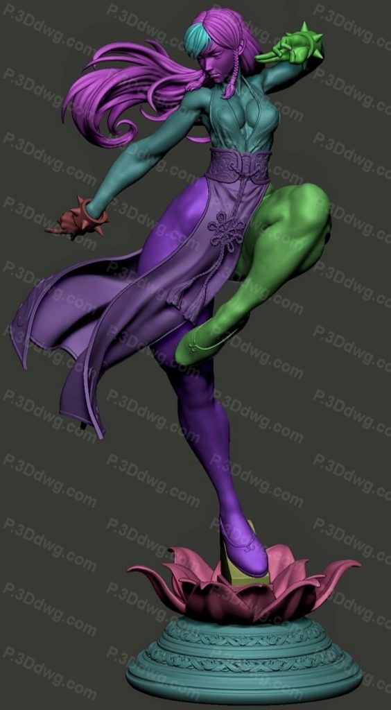 图片[4]-CA3D 街头霸王 春丽-P站图纸收藏馆