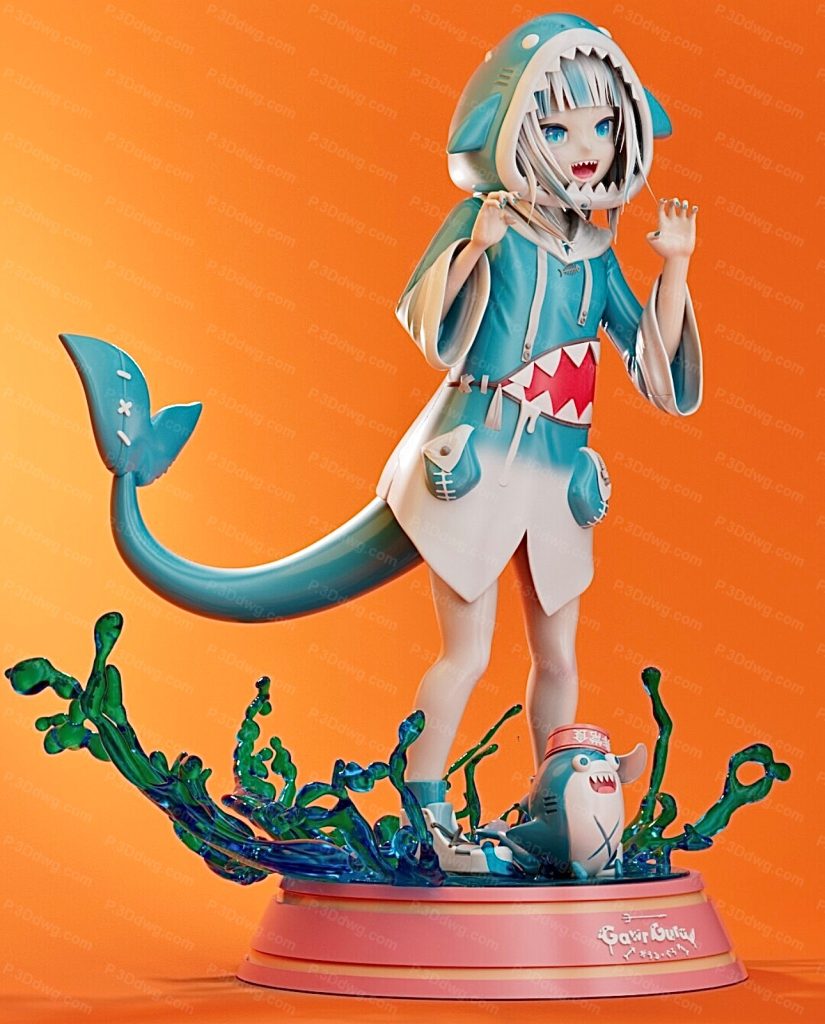 鲨鱼娘噶呜古拉-P站图纸收藏馆