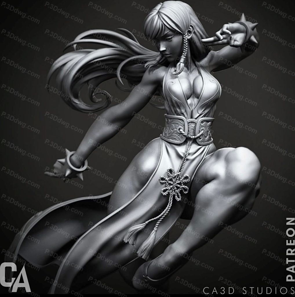 图片[2]-CA3D 街头霸王 春丽-P站图纸收藏馆