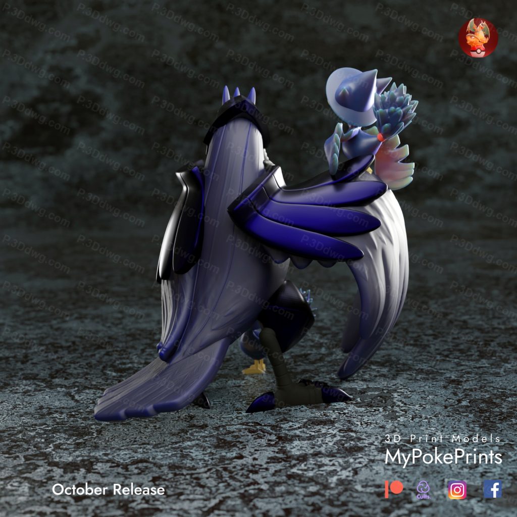 图片[3]-口袋妖怪 钢铠鸦和黑暗鸦-P站图纸收藏馆