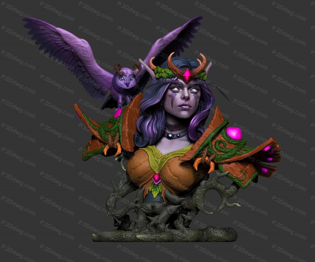 图片[2]-魔兽世界 暗夜精灵-P站图纸收藏馆