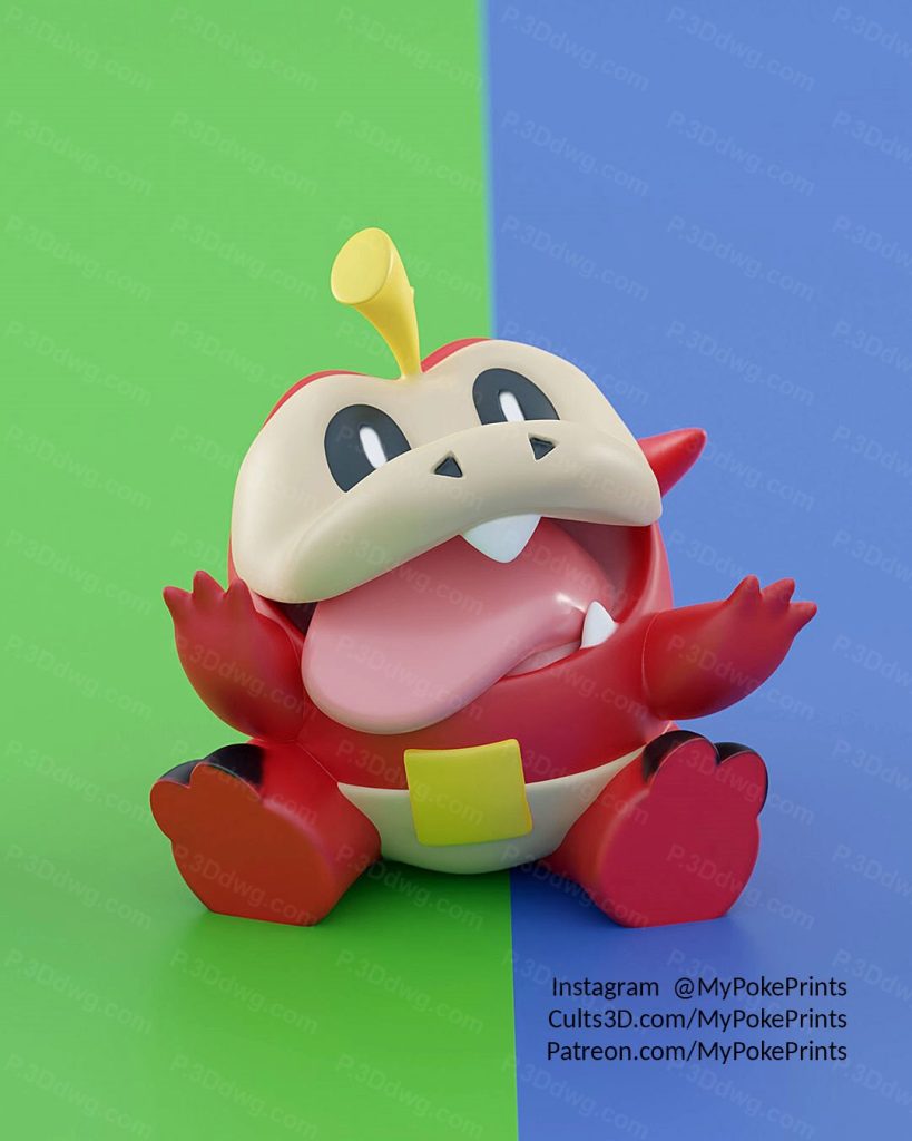 图片[3]-口袋妖怪 呆火鳄-P站图纸收藏馆