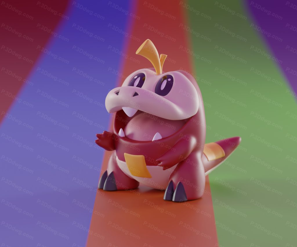 口袋妖怪 呆火鳄-P站图纸收藏馆