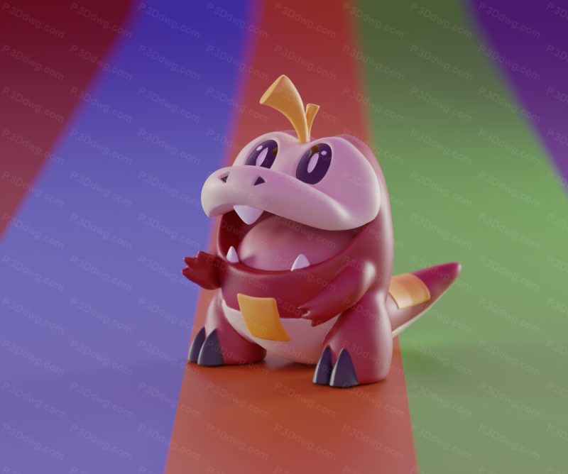 口袋妖怪 呆火鳄-P站图纸收藏馆