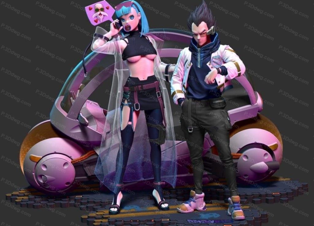 布尔玛和贝吉塔-P站图纸收藏馆