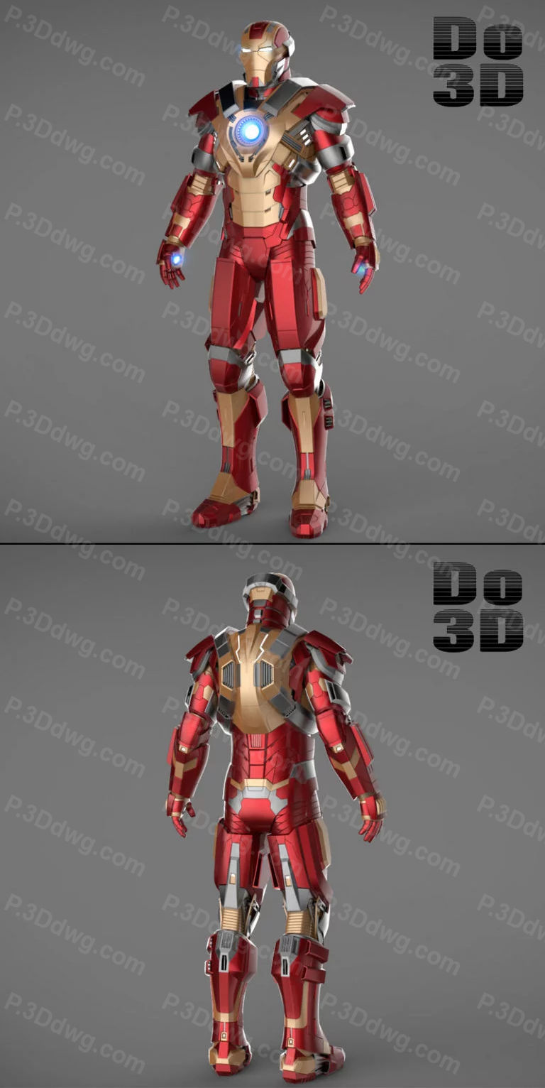 漫威 钢铁侠 MK17-P站图纸收藏馆