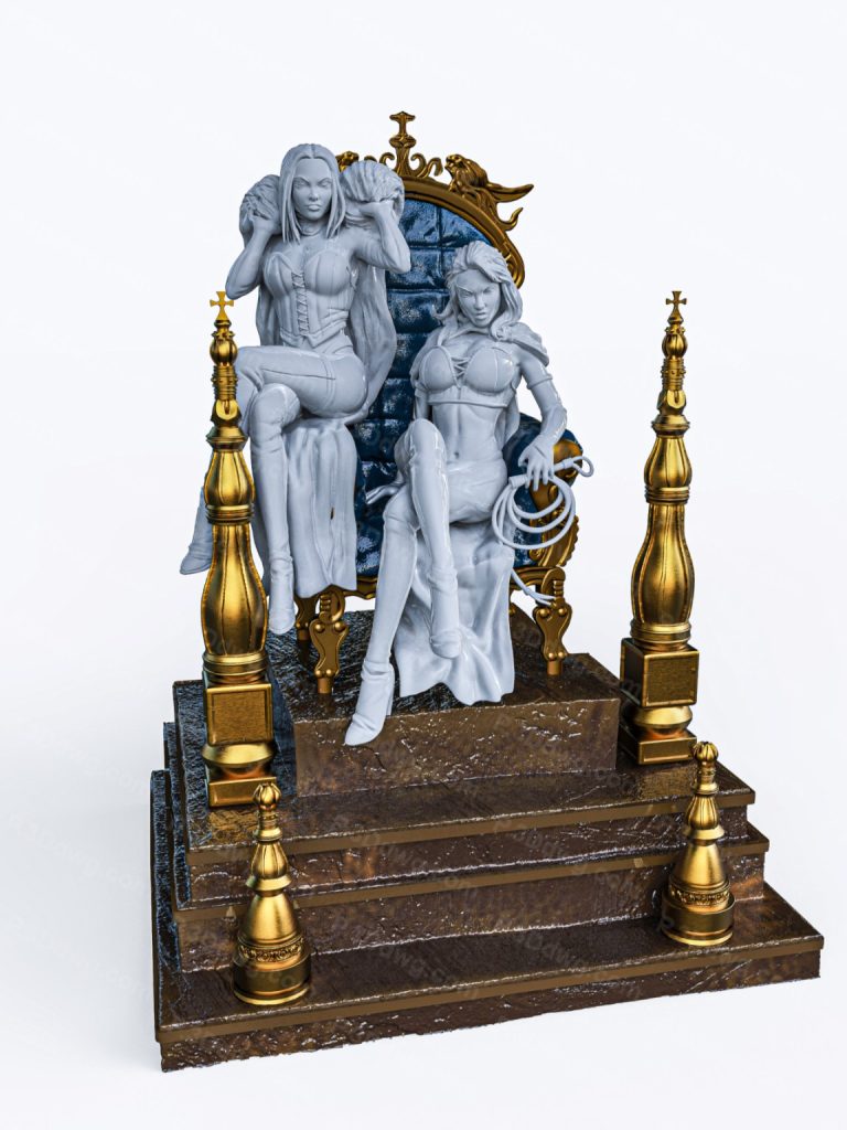 图片[1]-漫威 X战警 黑凤凰和白皇后-P站图纸收藏馆