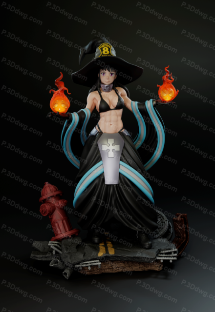 炎炎消防队 茉希尾濑-P站图纸收藏馆