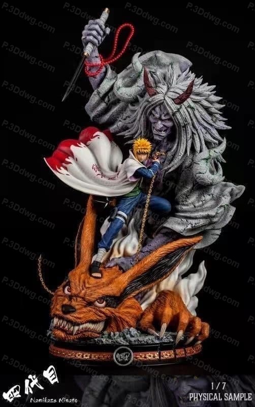 火影忍者 波风水门和九喇嘛-P站图纸收藏馆