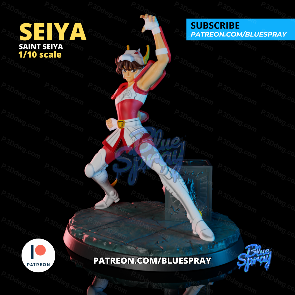 Blue Spray 圣斗士星矢 星矢-P站图纸收藏馆