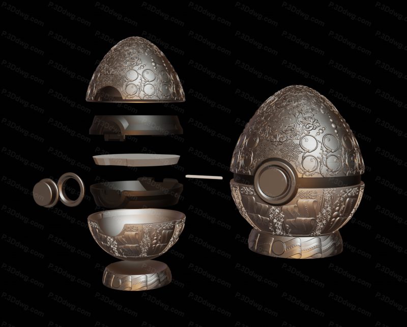 口袋妖怪 法贝热精灵球-P站图纸收藏馆