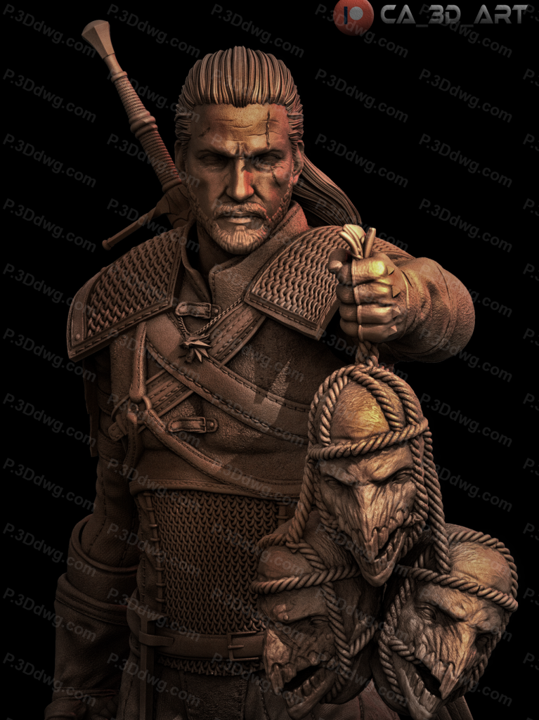 图片[2]-CA3D 猎魔人 杰洛特-P站图纸收藏馆