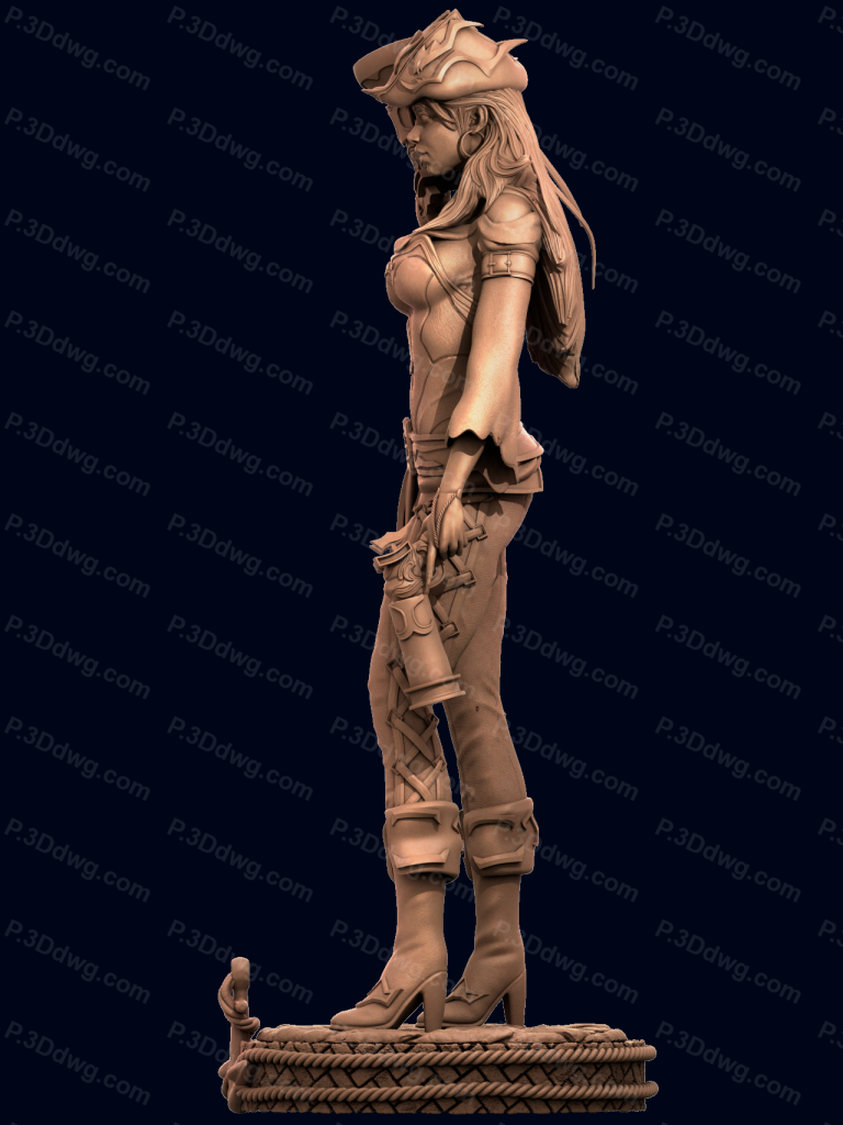 图片[4]-CA3D 英雄联盟 赏金猎人 厄运小姐-P站图纸收藏馆