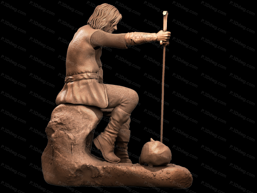 图片[4]-CA3D 魔戒 阿拉贡-P站图纸收藏馆