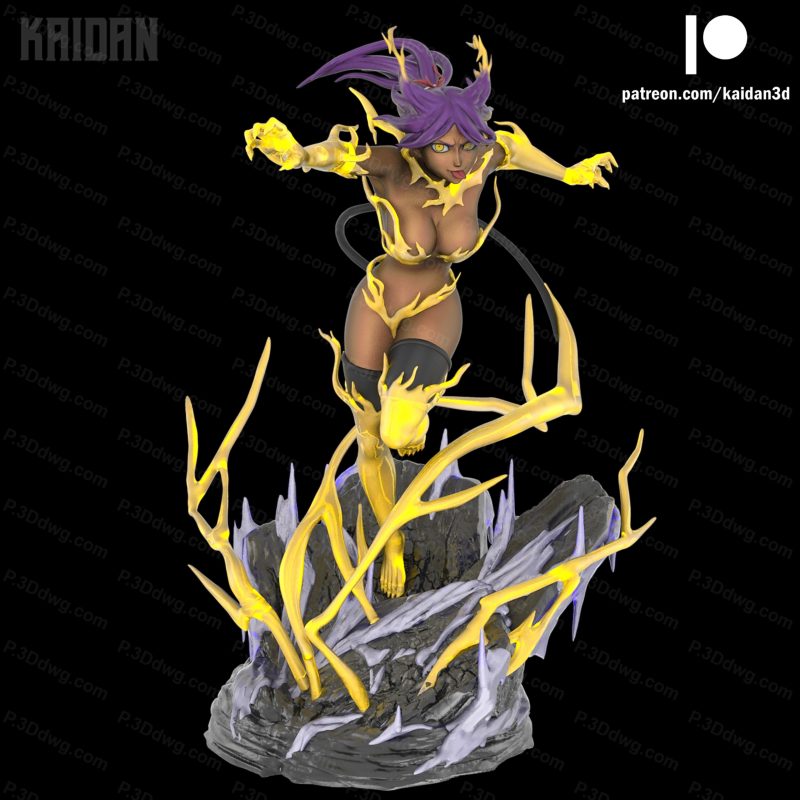 Kaidan 死神四枫院夜一-P站图纸收藏馆