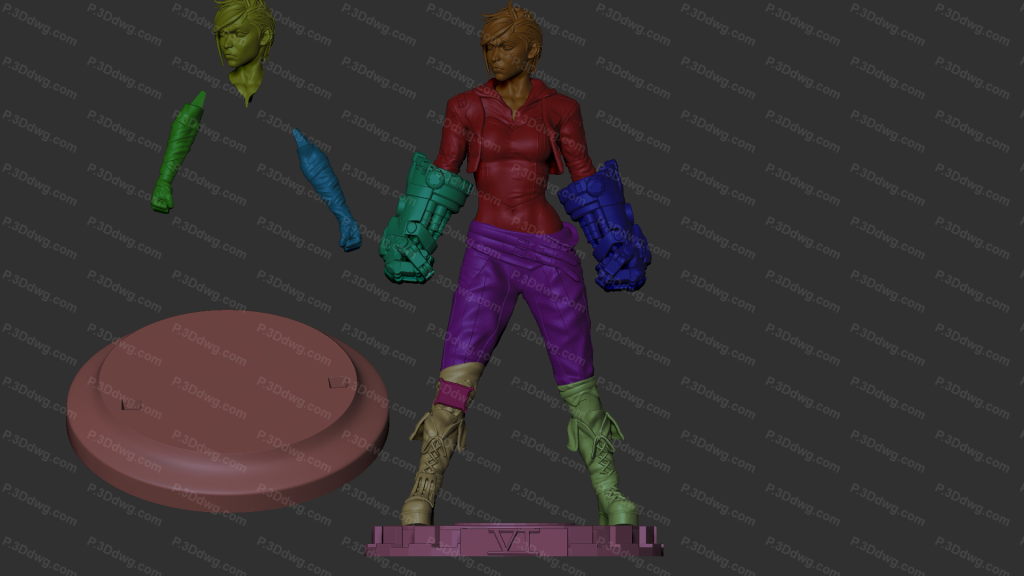 图片[5]-CA3D 英雄联盟 蔚-P站图纸收藏馆