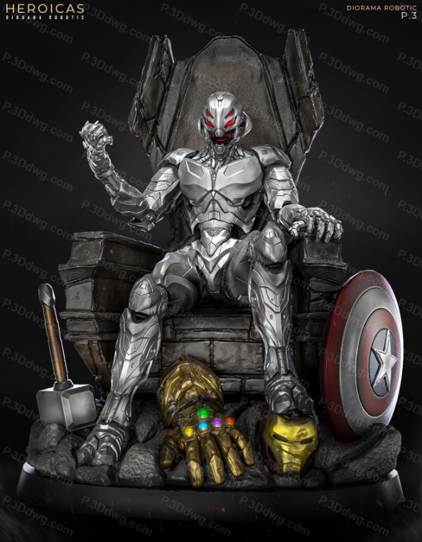 漫威 奥创-P站图纸收藏馆