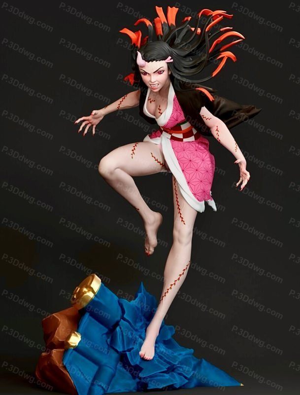 鬼灭之刃 灶门祢豆子-P站图纸收藏馆