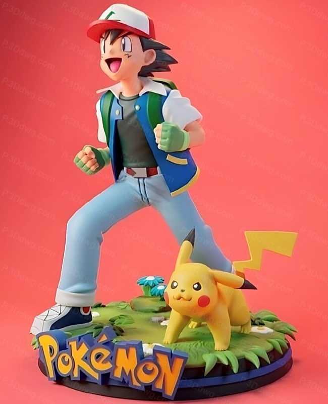 Blue Spray 宠物小精灵 小智和皮卡丘-P站图纸收藏馆